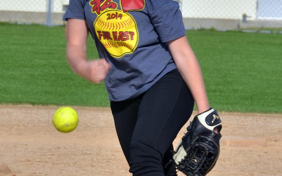 Kadena Panthers sophomore pitcher Macalah Danielsen.