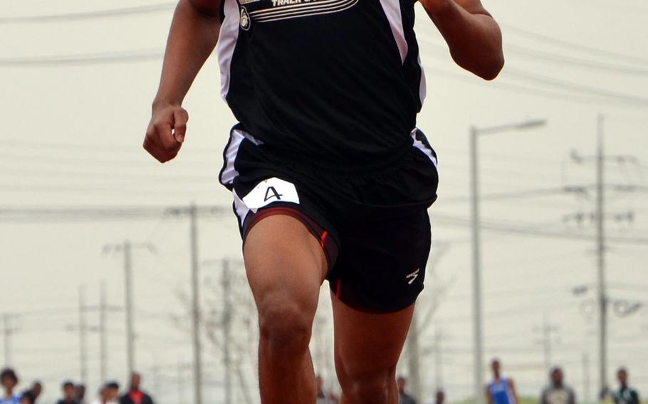 Senior Dai'Quan Wilson serves as one of Humphreys' premier sprinters.
