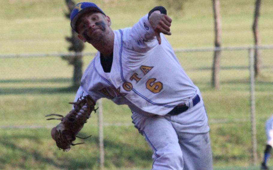 Yokota senior left-hander Jack Malone was dominant in the second title game, allowing two hits, no walks and striking out 12.