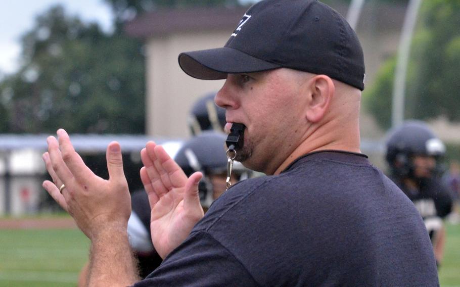 Scott Bolin is in his fourth year with the Zama Trojans football program, but his first as head coach.