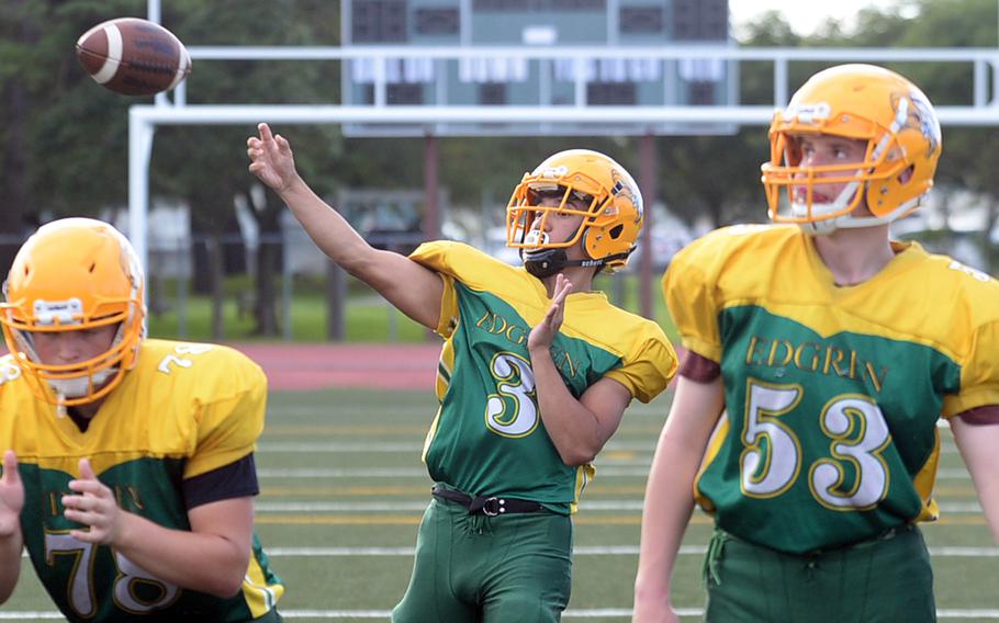 Robert D. Edgren junior quarterback Raphael Lykins