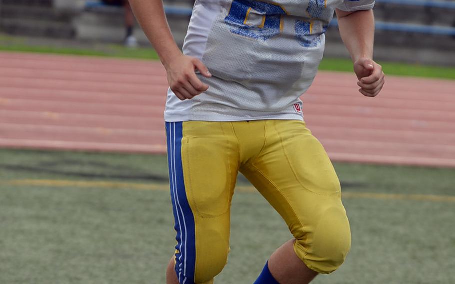 Junior Logan Ferch will divide time on the line and in the backfield for Yokota.