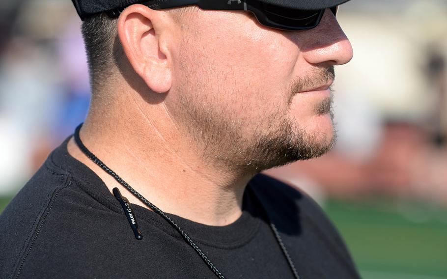 Steve Elliott is in his second year as Humphreys' football coach.