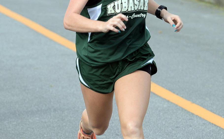 Sophomore Elizabeth Joy of Kubasaki won five straight races to close the Okinawa season, including the district title in a personal-best 20 minutes, 16 seconds.