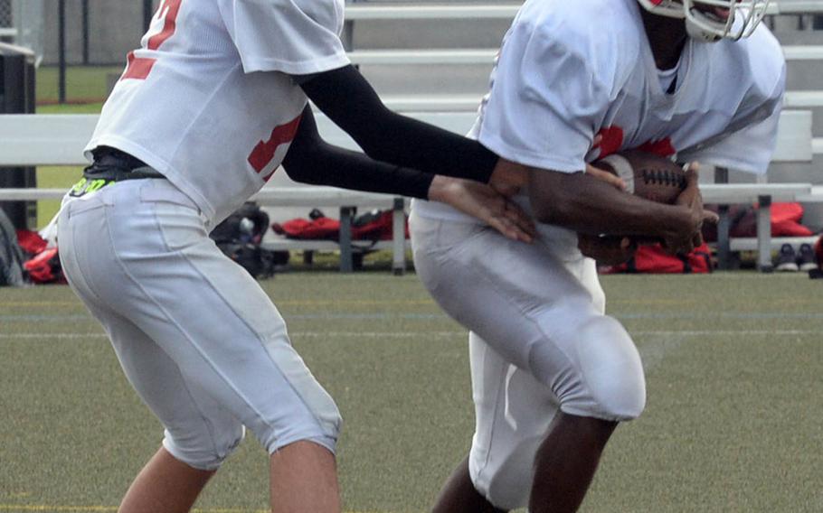 Junior Patrick Kelly and sophomore Marcus Marion are two new starters in Nile C. Kinnick's backfield.