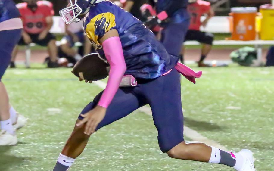 Guam High quarterback Travon Jacobs is coming into his own, coach Jacob Dowdell said. Jacobs accounted for 331 yards total offense and two touchdowns against Southern.