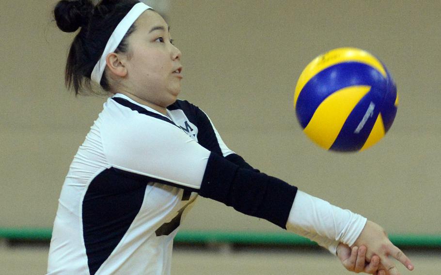 Aika Davis and Zama American enter the DODEA Japan girls volleyball tournament as the No. 1 seed for the first time.