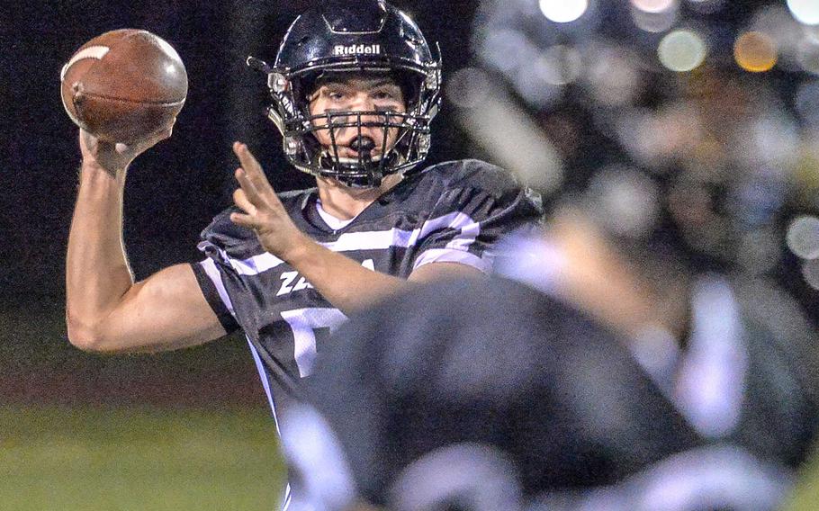 Zama quarterback Nick Canada had a rushing and a passing TD in the losing cause. He finished the season having accounted for 22 touchdowns, 16 in the air.