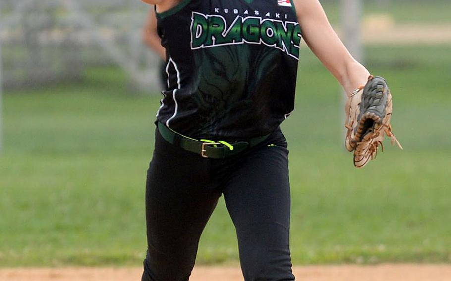 Shortstop Zoe Weidley went 4-for-4 with a triple and three RBIs to help boost Kubasaki to a 15-3 win in Game 2 of the best-of-three Okinawa district softball finals, clinching the series for the second straight year.