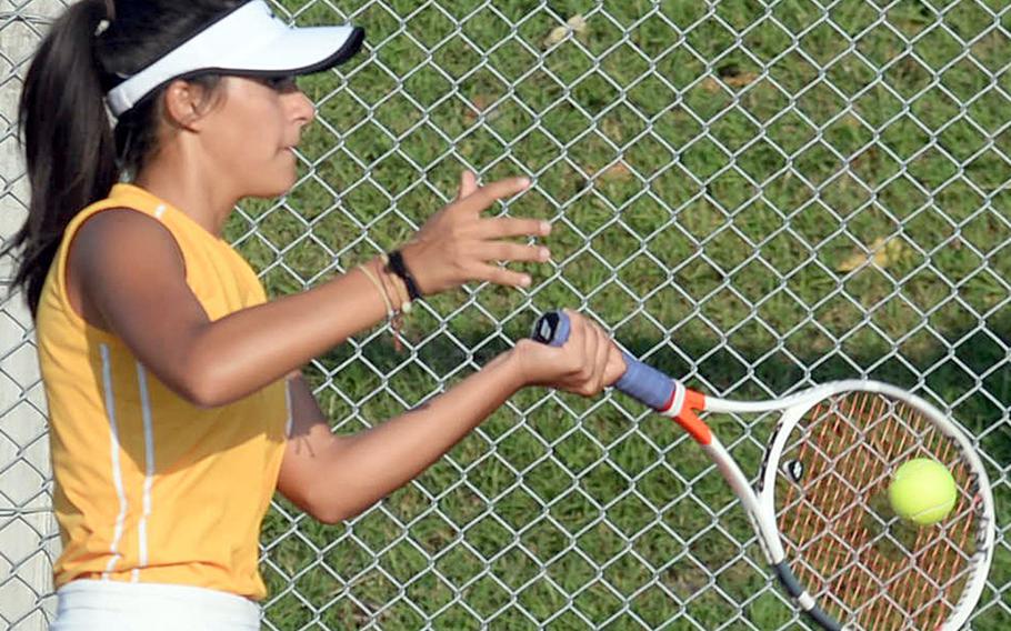 Kadena's Ally Johnson will enter next week's Far East tennis tournament as the two-time reigning Okinawa district singles and doubles champion.