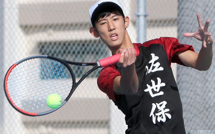 E.J. King's Takumi Kodama won the DODEA-Japan boys singles A title and teamed with Kaito Bergman to win the doubles crown.