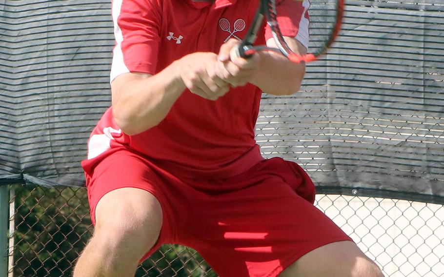 Kinnick senior Daniel Posthumus was trying to become the first DODEA-Pacific Far East tournament boys singles champion in 11 years.