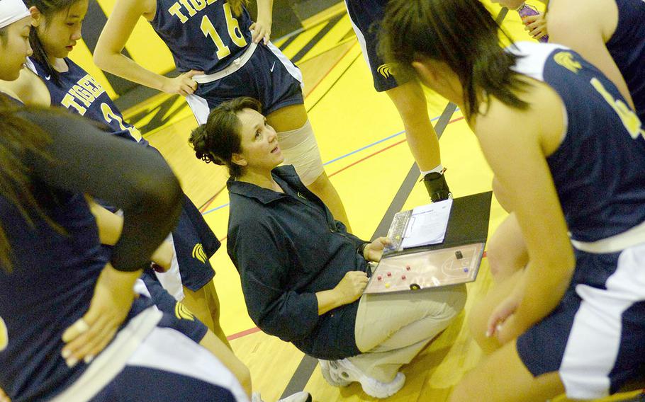 Taipei American's athletics director and girls basketball coach Kim Kawamoto said the Taipei Basketball Exchange benefitted her Tigers because Kubasaki's and Kadena's teams look a lot like the teams they'll face at their postseason tournament in two weeks at Jakarta International School.