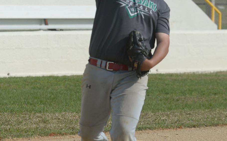 Senior corner infielder Kai Grubbs is one of two veterans returning to Kubasaki's baseball lineup.