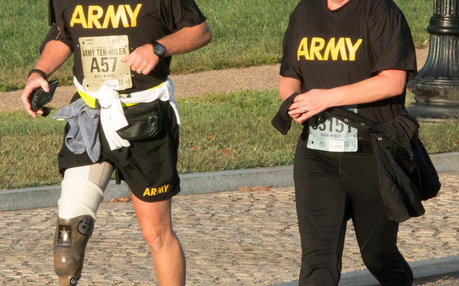 The 31st Army Ten-Miler in Arlington, Va. and Washington, D.C., October 11, 2015.
