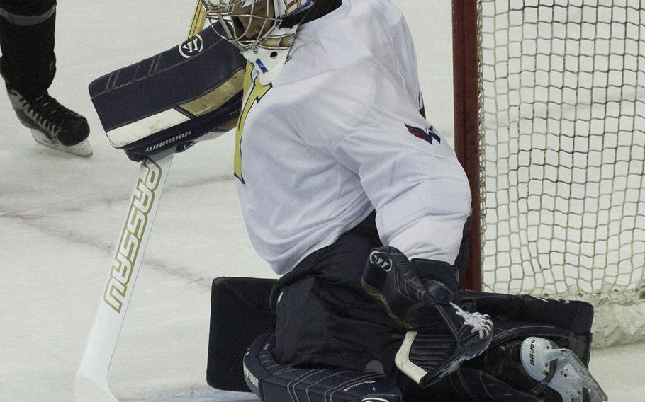 Hockey action between Army and Navy teams at Verizon Center in Washington, D.C., Dec. 5, 2016.