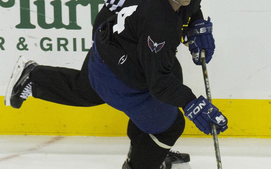 Hockey action between Army and Navy teams at Verizon Center in Washington, D.C., Dec. 5, 2016.