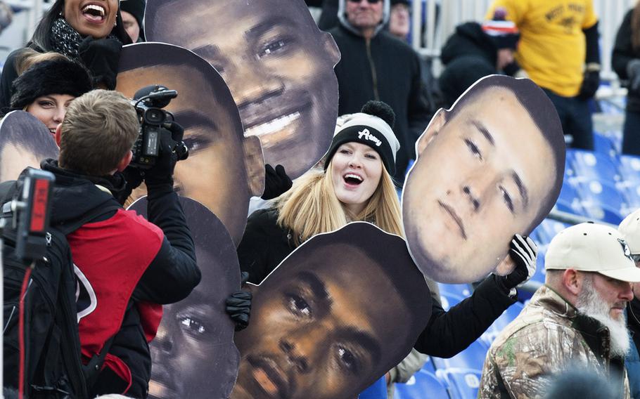 Getting into the spirit at the Army-Navy game Dec. 10, 2016.