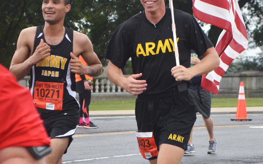 Runners during the Army Ten-Miler in Washington, D.C., on Oct. 8, 2017.