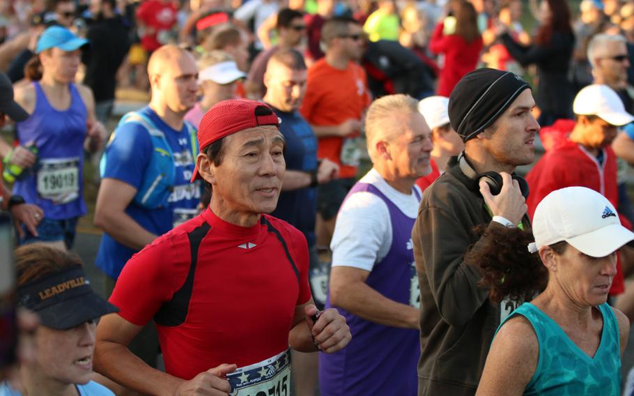 Roughly 30,000 runners turned up to run the 26.2-mile-long course through Washington, D.C., that makes up the Marine Corps Marathon, held on Oct. 22, 2017.