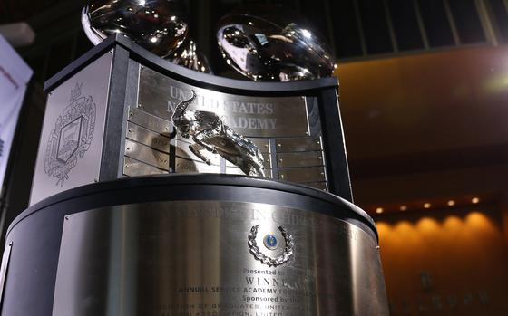 The Commander-in-Chief's Trophy is up for grabs as Navy looks to avenge last year’s defeat at the hands of the Black Knights. The trophy is largely for bragging rights between the service academies and isn’t always awarded to the winner of the Army-Navy game. This year, it is. 