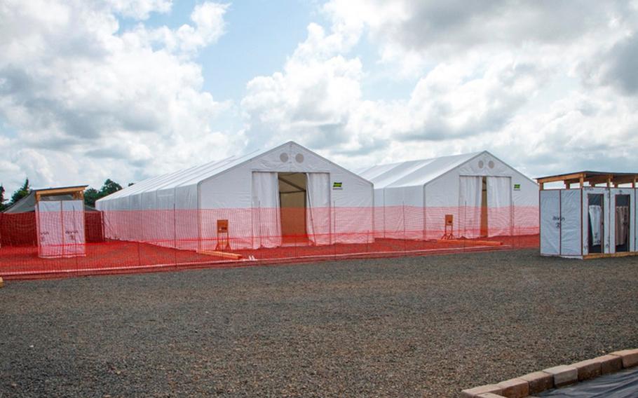 An Ebola treatment unit stands completed after being built by U.S. soldiers in Buchanon, Liberia in November of 2014. The New York Times reported Monday that only 28 patients were treated at the 11 U.S-built treatment units in Liberia. 


