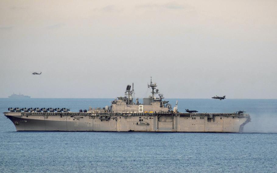 The USS Makin Island conducts operations in support of Operation Octave Quartz in the Indian Ocean, Dec. 19, 2020.

