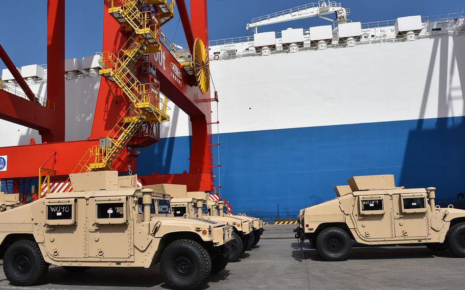 A shipment of 54 new Humvees arrived in Djibouti this week, as part of a $31 million train-and-equip partnership between the U.S. government and the Djiboutian military. The military vehicles will be delivered to the Djibouti armed forces for use by its new Rapid Intervention Battalion.