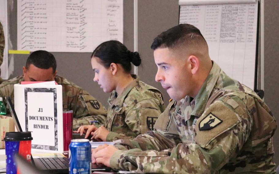 Puerto Rico National Guard member Spc. Jean Paul Diaz Ortiz is serving as a sustainment liaison officer in the joint task force supporting earthquake recovery efforts in Puerto Rico. While members of his family suffered damage in the earthquake, he said it's his purpose to help the community through his military service.