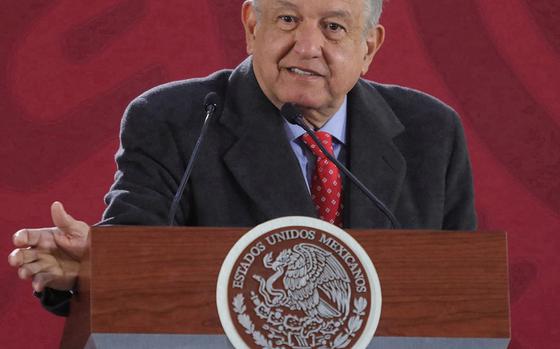 Andres Manuel Lopez Obrador, president of Mexico, speaks in Mexico City in January 2019. 