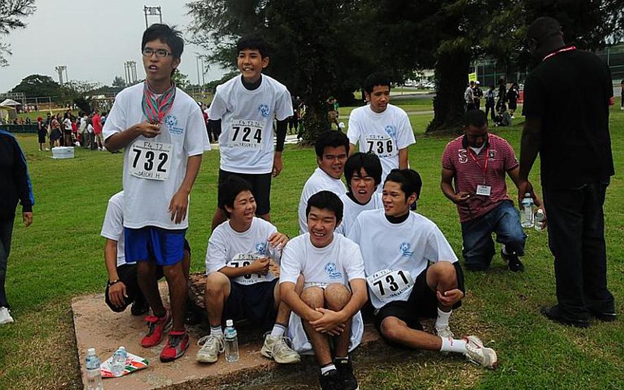 Athletes wait for their events to start. About 850 competed Saturday at the 11th Kadena Special Olympics.