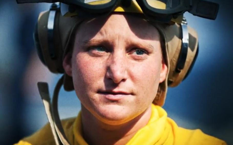 Boatswain’s Mate Ashley Norman aboard the USS McCampbell off the Japan coast in 2012.