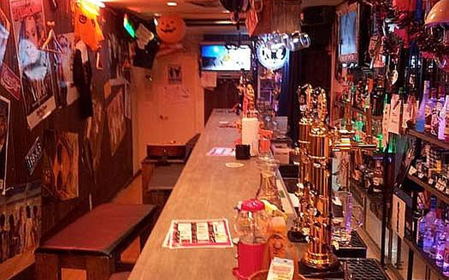 G-Rock, a bar popular with U.S. sailors, has taken a hit since the curfew went into effect. The bar, located in downtown Sasebo, was empty after 11 p.m. on Oct. 23. 2012. 