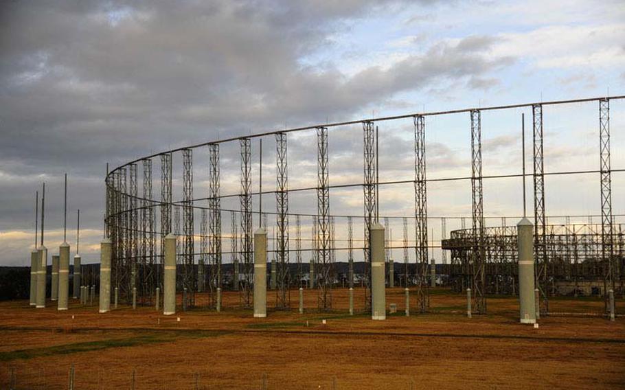 Misawa Air Base's AN/FLR-9 antennae network, better known as the ''Elephant Cage,'' will be dismantled in the new year.   