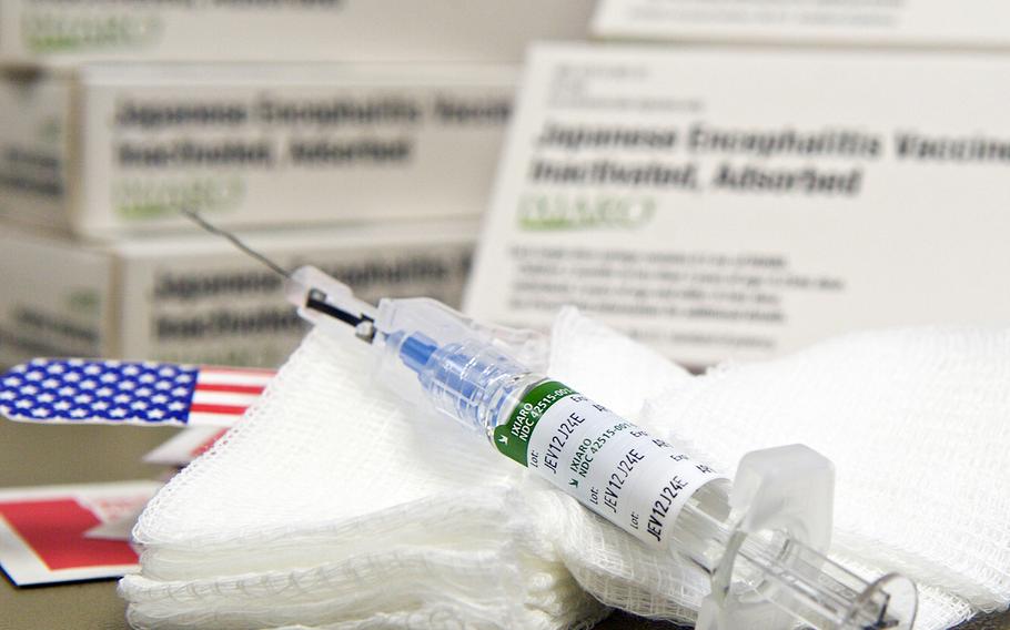 A Japanese encephalitis vaccination is now mandatory for active-duty airmen stationed to or traveling for 30 days or more in South Korea or Japan.