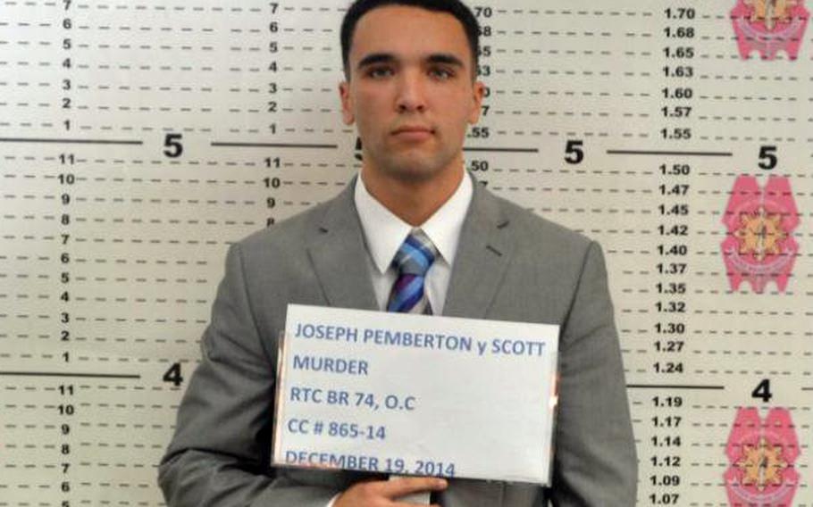 U.S. Marine Pfc. Joseph Scott Pemberton is charged in the Oct. 11, 2014, killing of Jennifer Laude in the Philippines.
