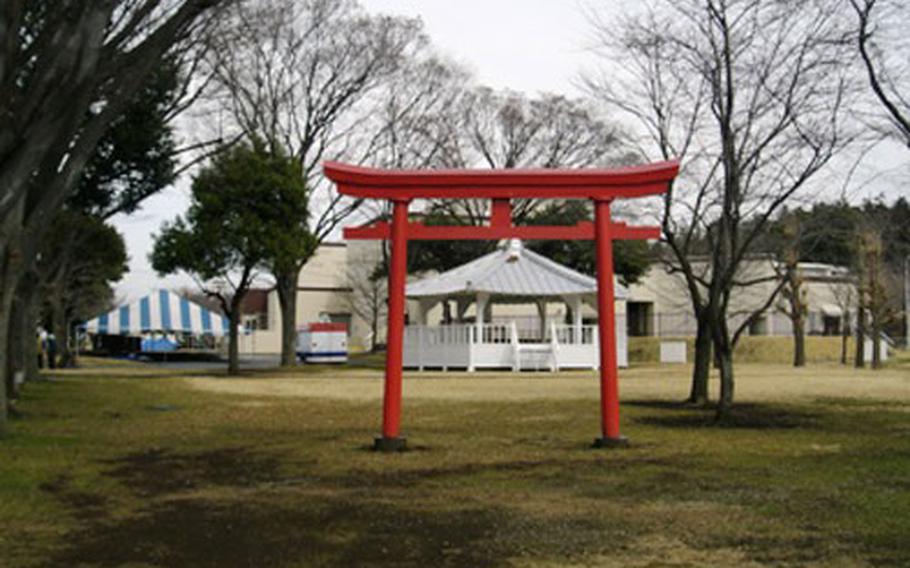 Torii gate at Camp Zama