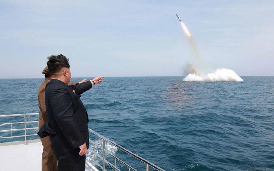 According to the Korean Central News Agency, North Korean leader Kim Jong Un was pleased with the recent test of a submarine-launched ballistic missile, calling it an “eye-opening miracle.” Analysts, however, have questioned the authenticity of the test.