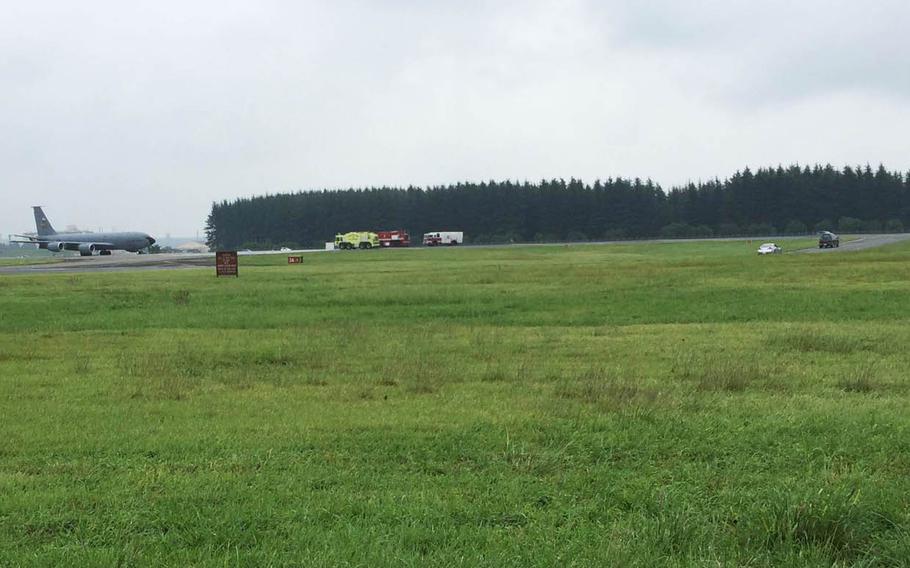 A KC-135 Stratotanker made an emergency landing Thursday at Yokota Air Base, Japan, because of "complications with the aircraft," a 374th Airlift Wing spokeswoman said. The incident closed Yokota's runway, she said, causing a Boeing 767 bound for the western Tokyo air base to land at Haneda Airport. 