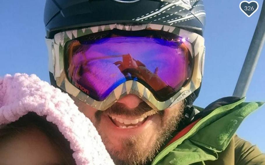 Mat Healy, a Navy civilian based in Okinawa, Japan, went missing Monday, Feb. 20, 2017, while skiing in the Japanese alps.