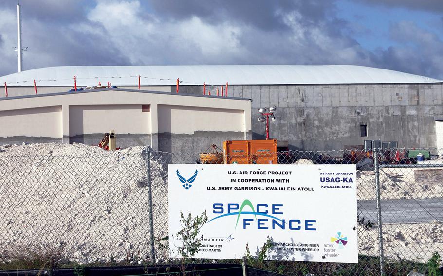 The $914 million Space Fence system being built on Kwajalein Island in the South Pacific will allow the Air Force to monitor space debris and hostile threats in Earth’s lower orbits.