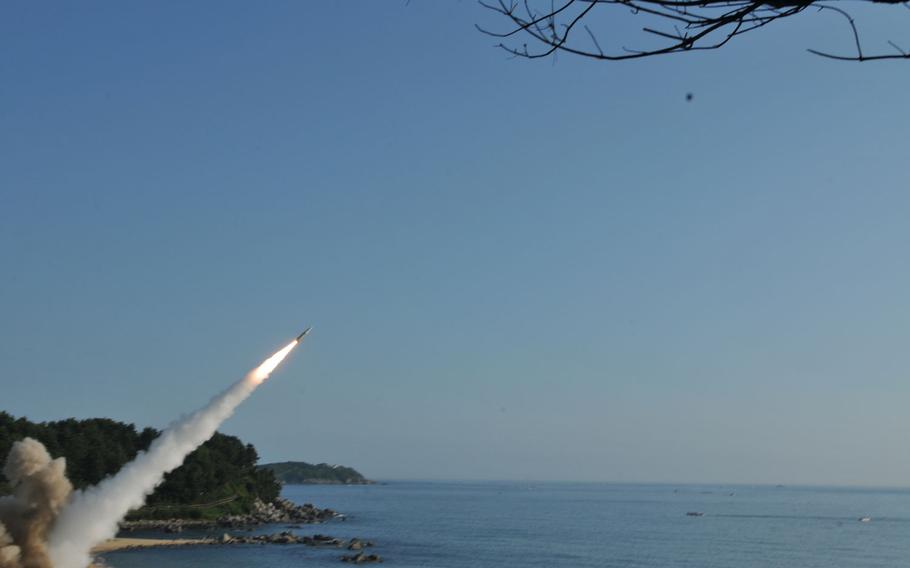 The United States and South Korea conducted a joint military exercise Wednesday in response to North Korea’s test of an intercontinental ballistic missile.