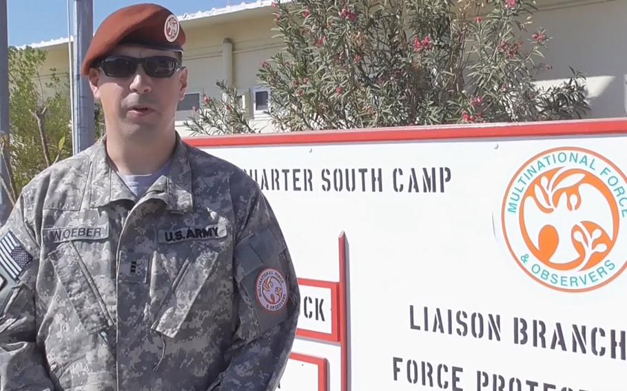 Chief Warrant Officer 3 Brian M. Woeber, 41, Decatur, Ala. in a 2014 U.S. Army video.