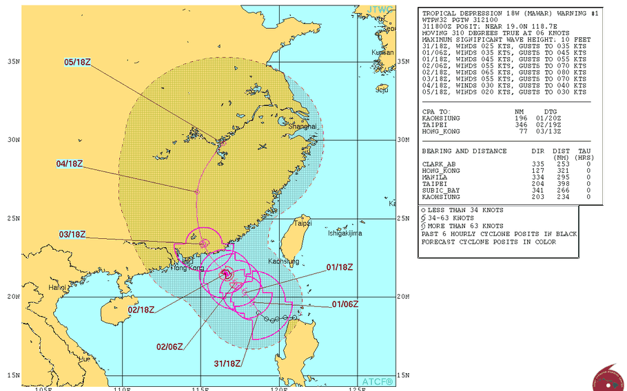 As September dawns, a new tropical depression has formed just west of Luzon in the Philippines.