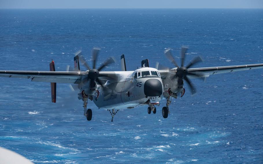 A Navy aircraft has reportedly crashed in the Philippine Sea while en route to the USS Ronald Reagan.