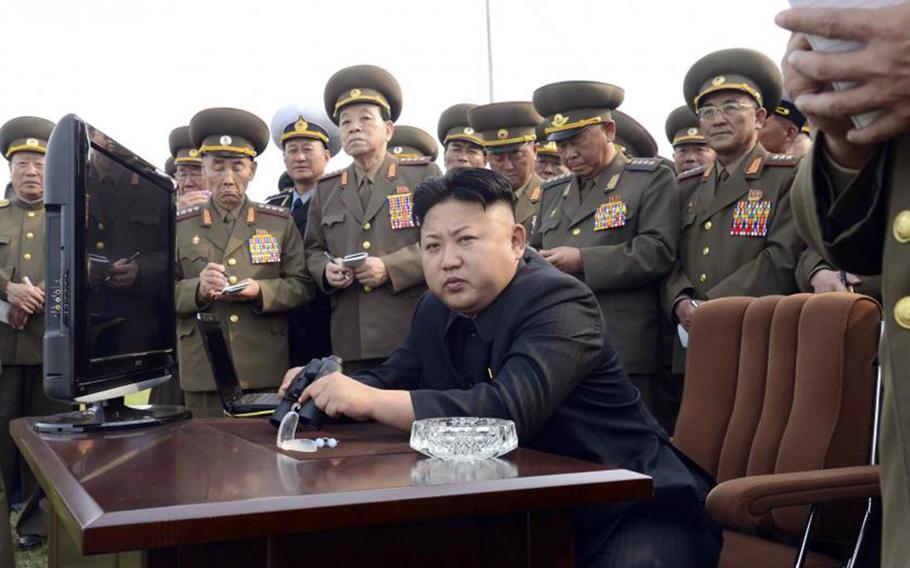 North Korean leader Kim Jong Un is pictured in this undated photo from the Korean Central News Agency. 