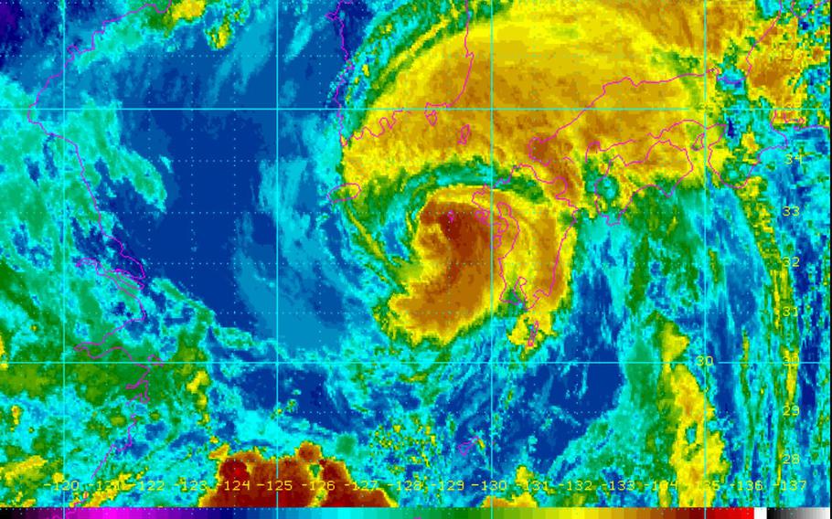 Fleet Activities Sasebo has entered Tropical Cyclone Condition of Readiness 1-C (caution). Prepare to ride out Typhoon Prapiroon until the all-clear is sounded.