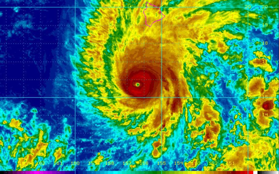 Hawaii-based Navy vessels and Air Force aircraft were being moved out of state Wednesday ahead of a Category 4 hurricane barreling toward the island chain.