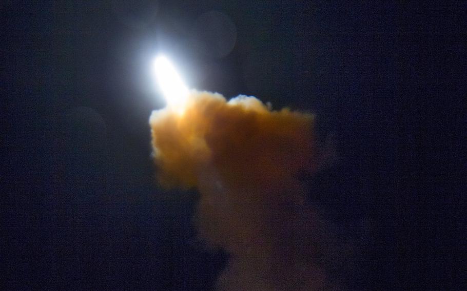 A Standard Missile-3 (SM-3) Block IIA flight test is observed on Dec. 8, 2015.