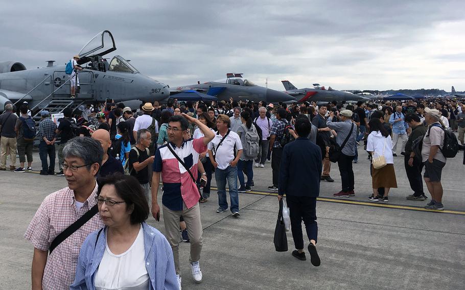 Japanese visitors poured into the annual, two-day Friendship Festival at Yokota Air Base, Japan, on Saturday, Sept. 14, 2019. 